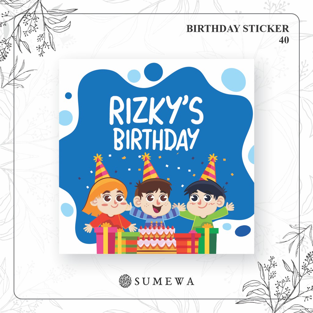 

Sticker Ulang Tahun / Birthday Sticker / Sticker Hampers Bingkisan Ulang Tahun - 40