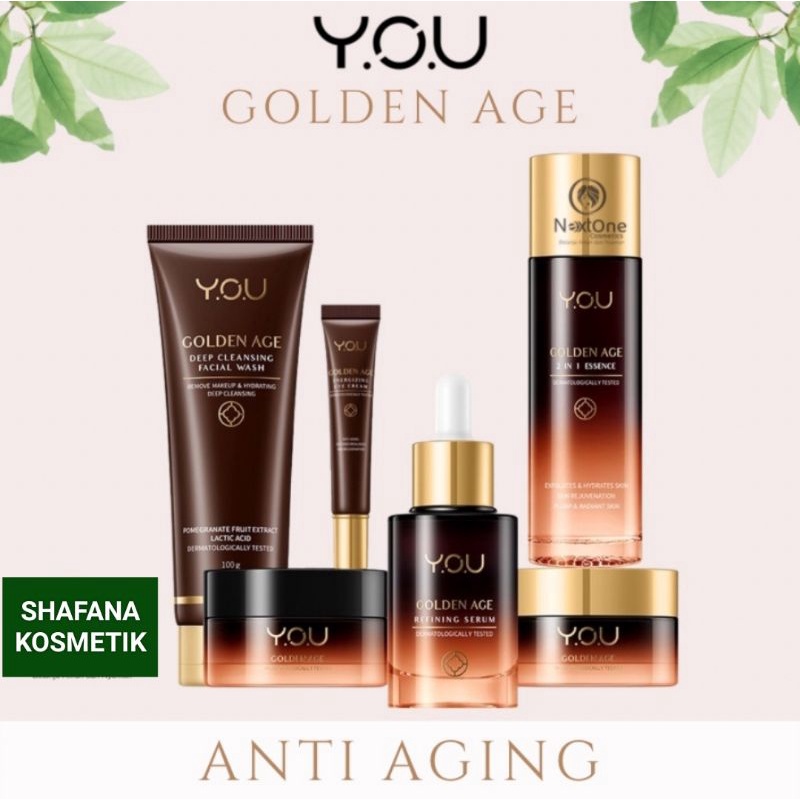 YOU GOLDEN AGE SKINCARE ORIGINAL (ANTI AGING) | SERUM ANTI AGING| FACIAL WASH | DAY CREAM | NIGHT CR