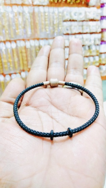 Gelang Tali Kawat Anti Air Waterproof Untuk Charm Liontin Mainan atau Emas Hongkong