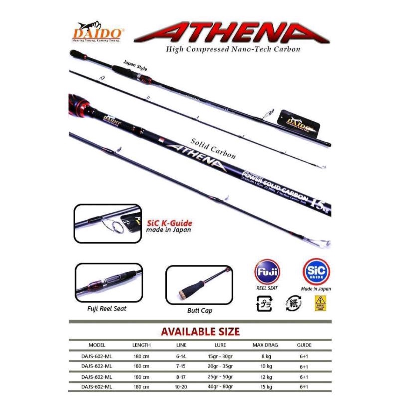 Joran Daido Athena Japan Style Solid Carbon / Joran Daido Athena I / Daido Athena 1