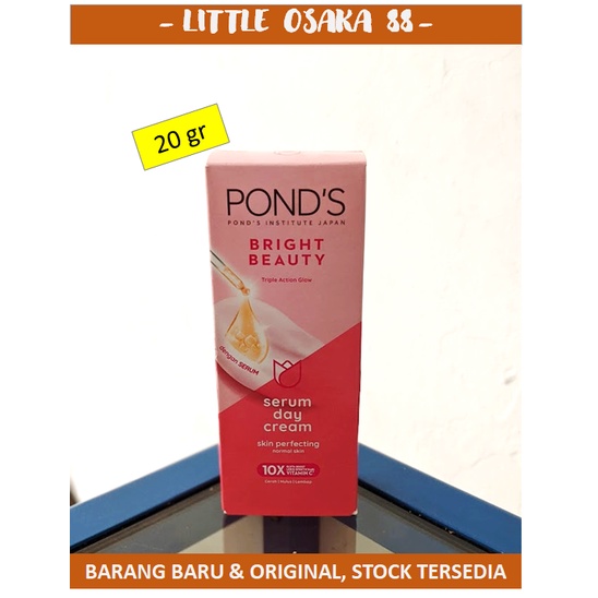 Ponds Bright Beauty Serum Day Cream Krim Serum Wajah 20 gr