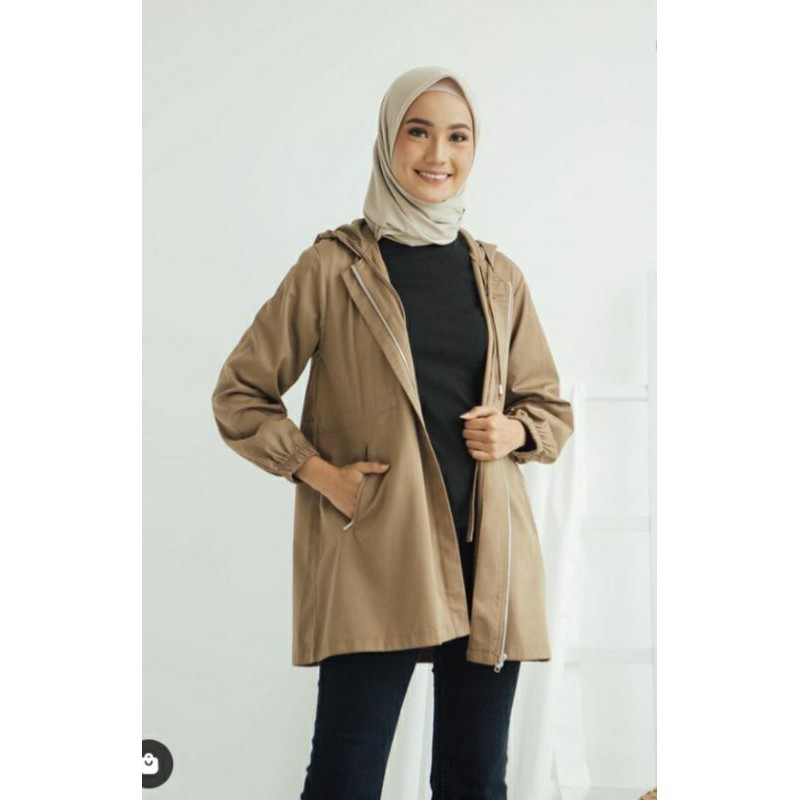 Jaket Parka geulis.id brown size L