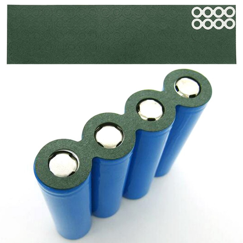 CRE  100Pcs/Lot 18650 Battery Anode Hollow Insulation Pad Pointed Barley Paper Gasket