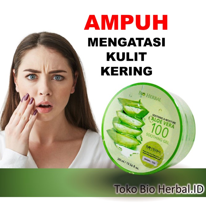 Aloe Vera Gel Lidah Buaya Pelembab Wajah Bibir Dan Kulit Kering B7Q