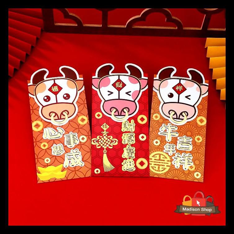 

HX004 ANGPAO PANJANG KERBAU ISI 3 AMPAO IMLEK 3D AMPAU UANG KEBO EMAS TERMURAH