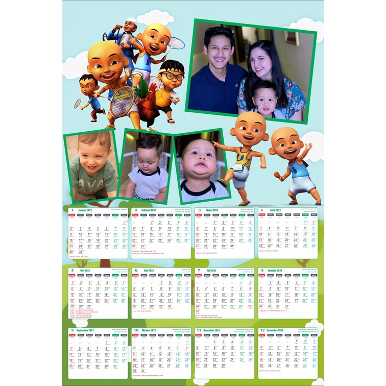 Jual Kalender Dinding Karakter Satuan Custom Indonesiashopee Indonesia 1835