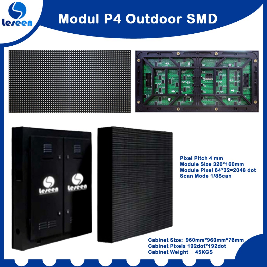 Modul P4 Outdoor SMD Full Color Videotron