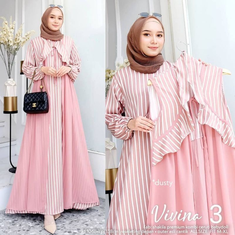 BAJU GAMIS WANITA CANTIK PEREMPUAN CEWEK REMAJA DEWASA SYARI SYAR'I ASDF PESTA POLOS SIMPLE KONDANGA