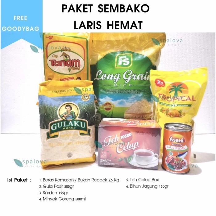 

PAKET SEMBAKO LARIS HEMAT