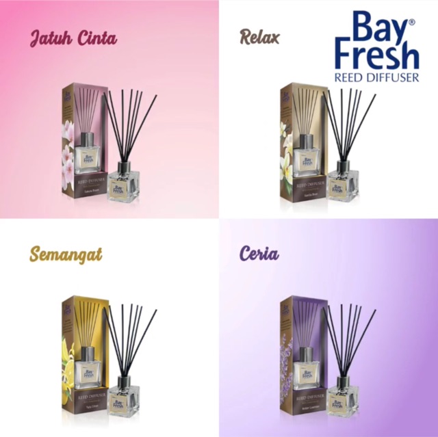 Bayfresh Reed Diffuser Vanilla Bean 30 ml With Essential Oil 100 % Original / Pengharum Ruangan-4