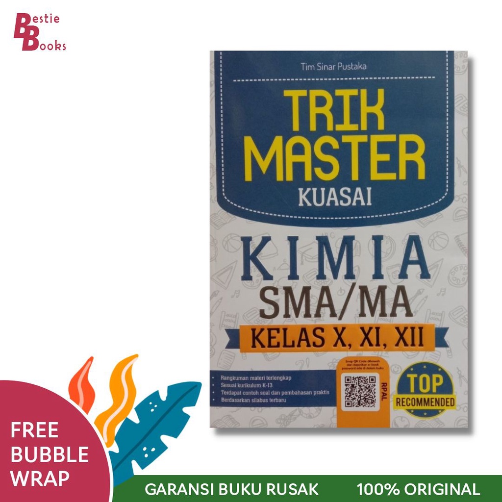 Buku Sekolah : Trik Master Kuasai Kimia SMA/MA Kelas X, XI, XII : Buku SMA : Buku Kimia