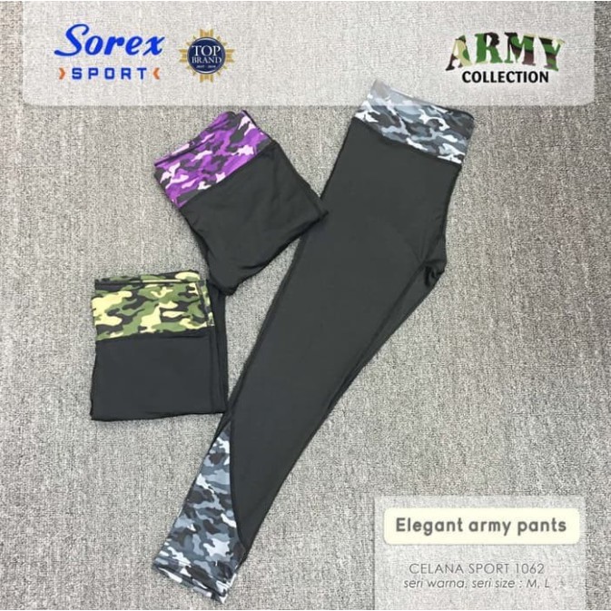 ❤ MIMI ❤ Baju Army Olahraga Sport Army Sorex 1070 Kaos Sport Singlet Senam Elegant MURAH