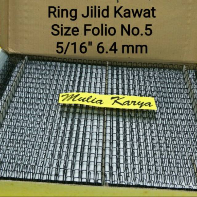 

Spiral Kawat Jilid F4 Folio no 5 ukuran 5/16' 6.4mm