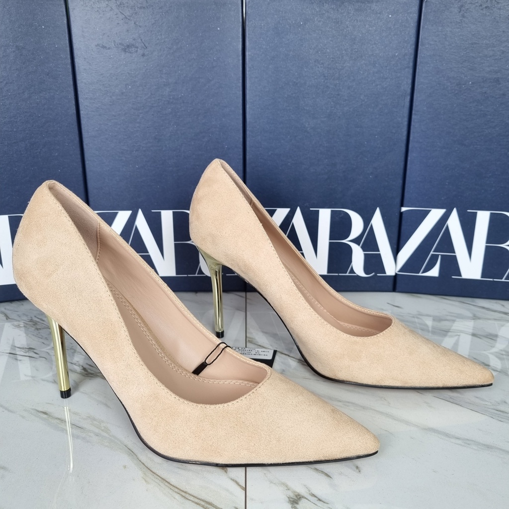 SEPATU ZR SUEDE HEELS 9 CM - SZR030