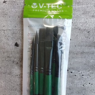  V TEC  Artist Brush Set VT 7717 6 Isi 4 Kuas Lukis V Tec  