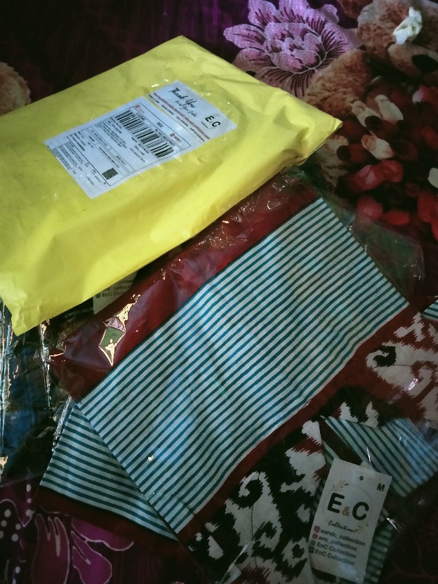 Atasan Batik Wanita Motif Tenun Songket Ceria - Blouse Batik Wanita Modern - S M L Xl Xxl 3l 4l 5l