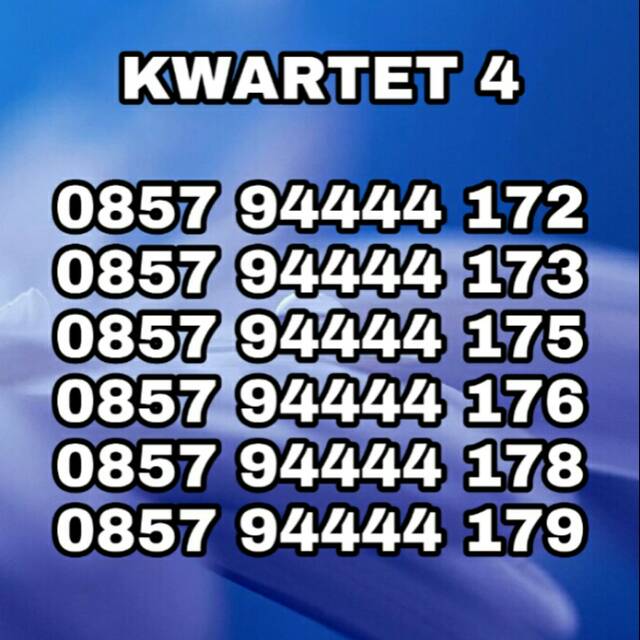 Kartu perdana Cantik KWARTET 4 Im3