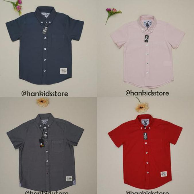Kemeja Lengan Pendek Anak Organic / bahanOrganik (dj kids) DISKON
