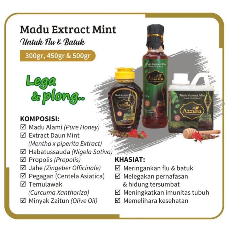 

madu azzura mint 300gr
