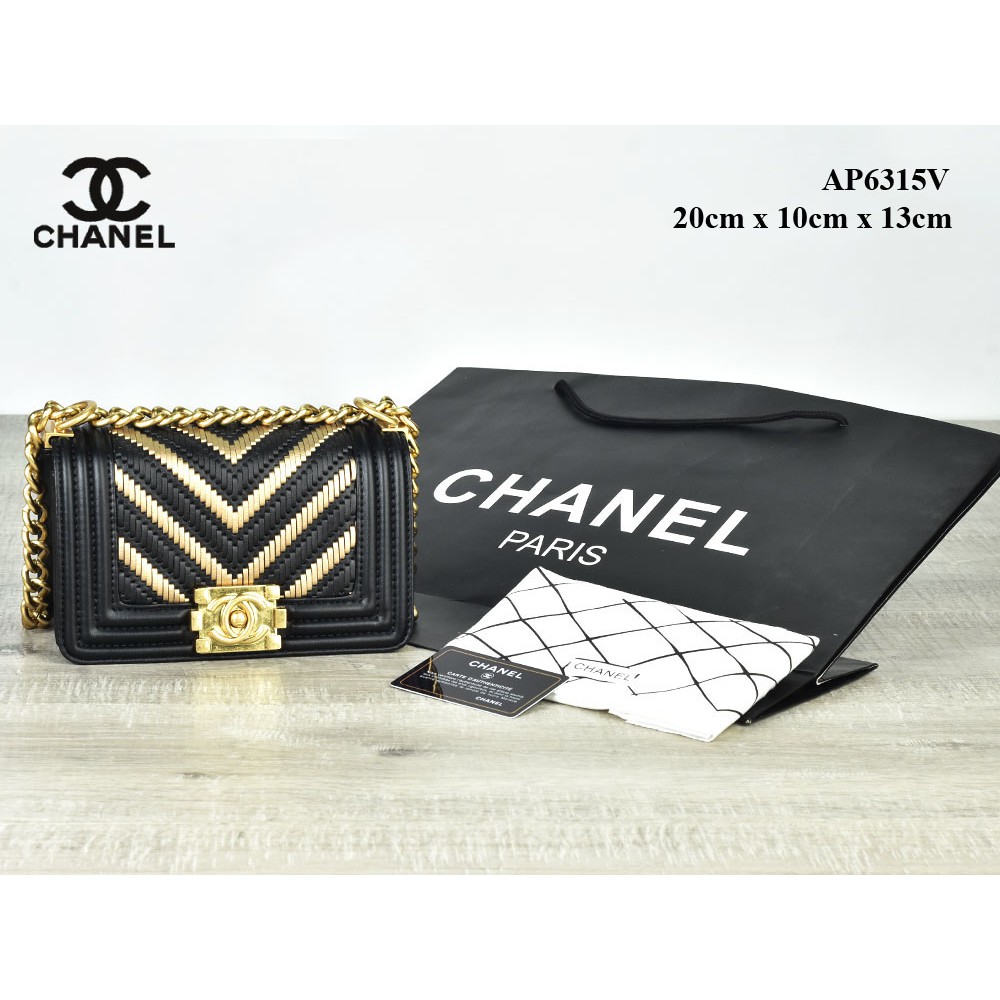 GROSIR TAS MURAH  Tas YSL Niki Chain Chevron Quilted Small Seprem 9003K