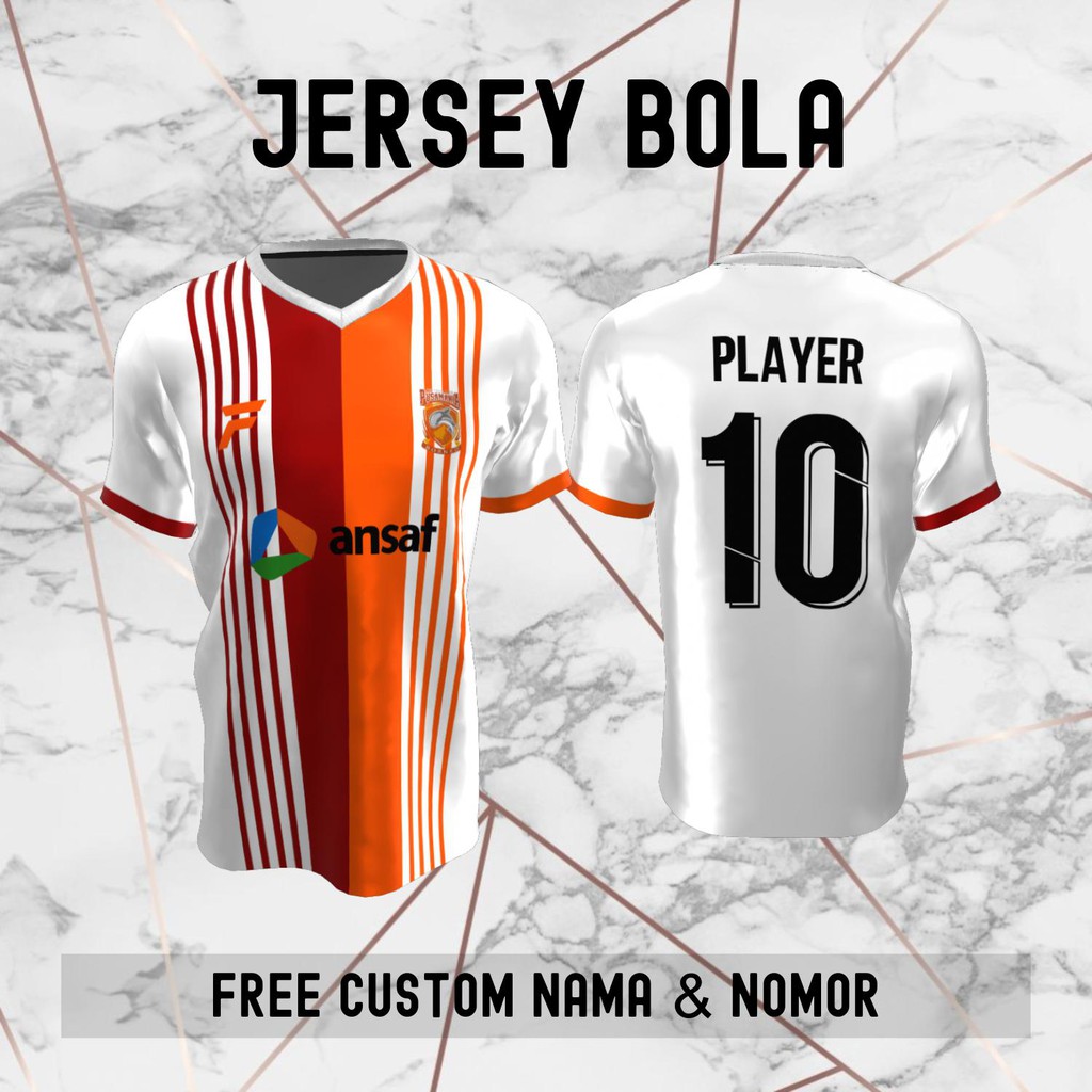 Jersey Pusamania Borneo FC Klub Bola Baju Kaos Custom Nama dan Nomor Punggung - 439