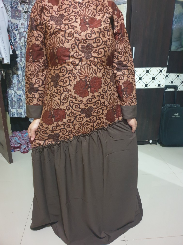 Gamis Batik Manggar,padi,sekar,cantik, Kubis,kupu,padi,daun