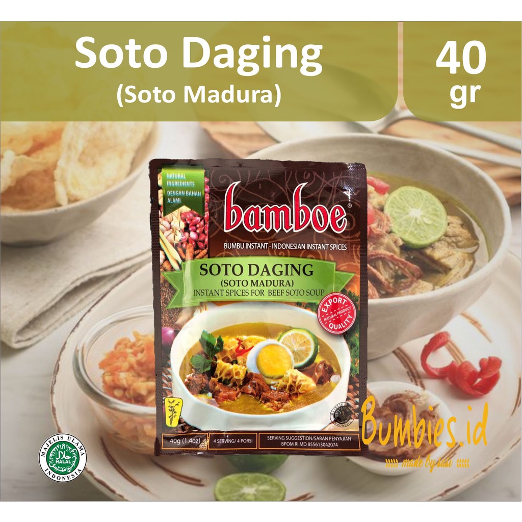 Bumbu Bamboe Soto Daging | Soto Madura | Spice Mix for Turmeric Beef Soup