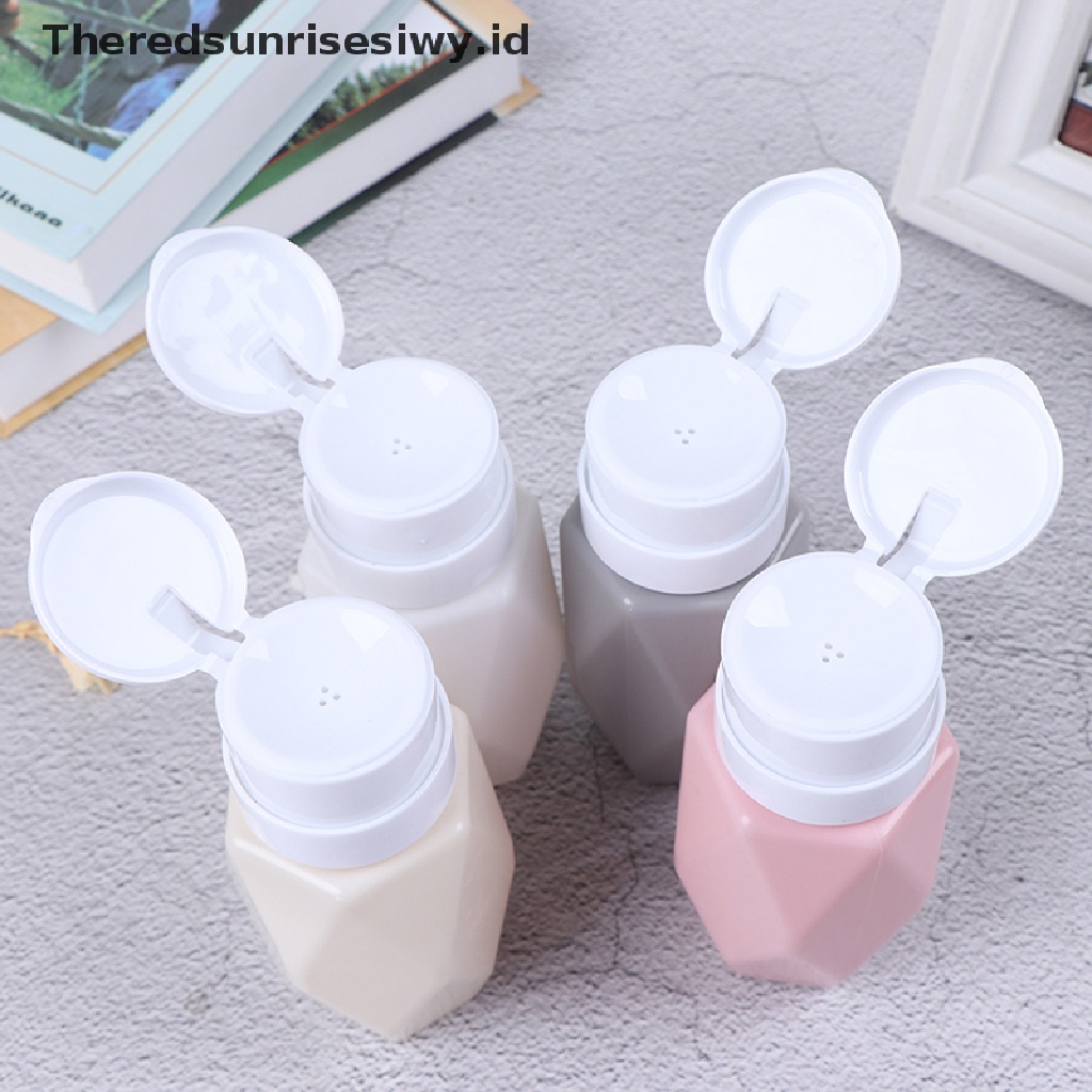 (Theredsunrisesiwy.Id) Botol Pump Kosong 200ml Untuk Cairan Pembersih Kutek