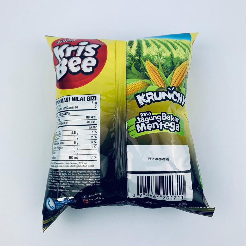 Kris bee / jagung bakar mentega / 75g /ciki