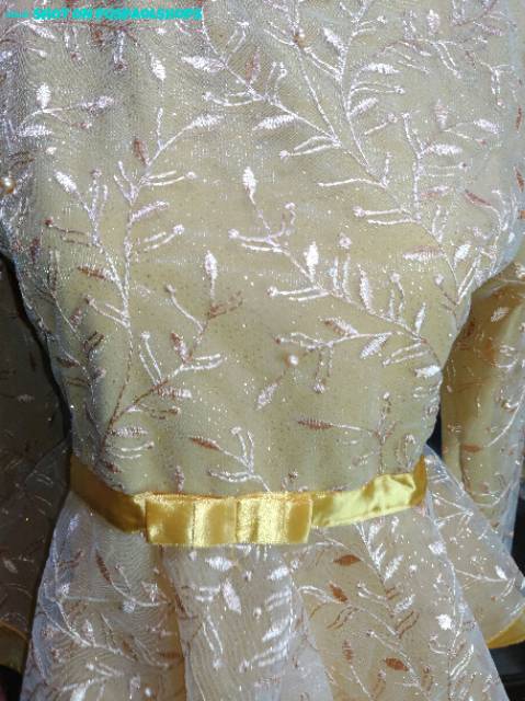 Kebaya pager ayu gold motif tile akar puring/ kebaya wisuda/ kebaya kekinian