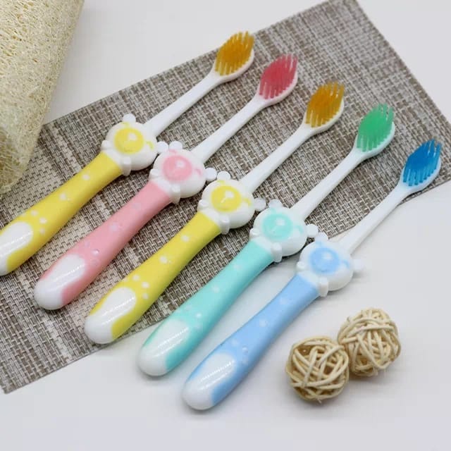 *ALIBABA1688* SIKAT GIGI ANAK KARAKTER LUCU VARIASI WARNA 1 PACK ISI 5PCS