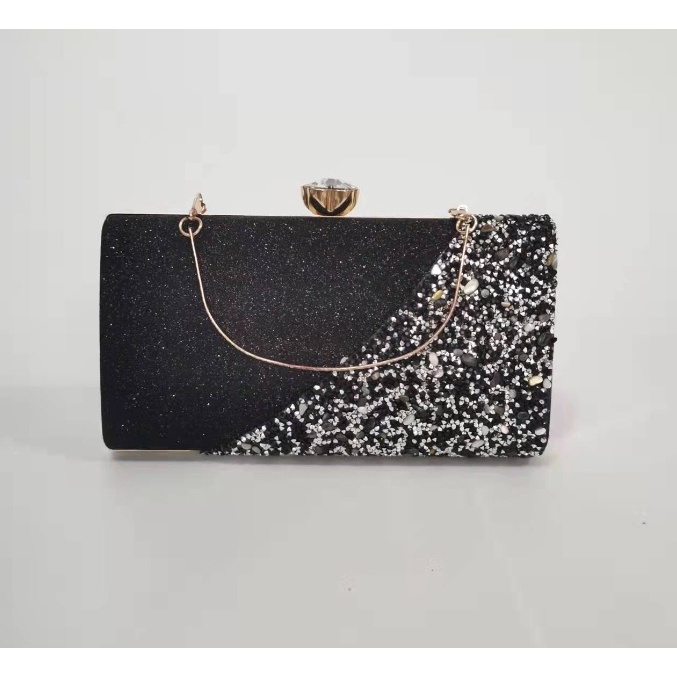 GT 1942 GI 9646 RISCE TAS CLUTCH PESTA IMPORT WANITA CEWEK PEREMPUAN JAKARTA BATAM BLING-BLING JT BQ 3618