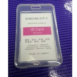 5pcs casing id card holder transparan / tempat id card / frame cover id card