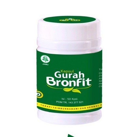 GURAH NATURAFIT 50 kapsul BRONFIT untuk pernafasan dan batuk Original