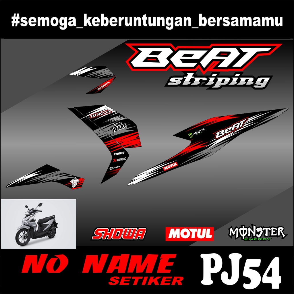 Stiker striping Beat New 2020 2021 (pj54) List Variasi sticker