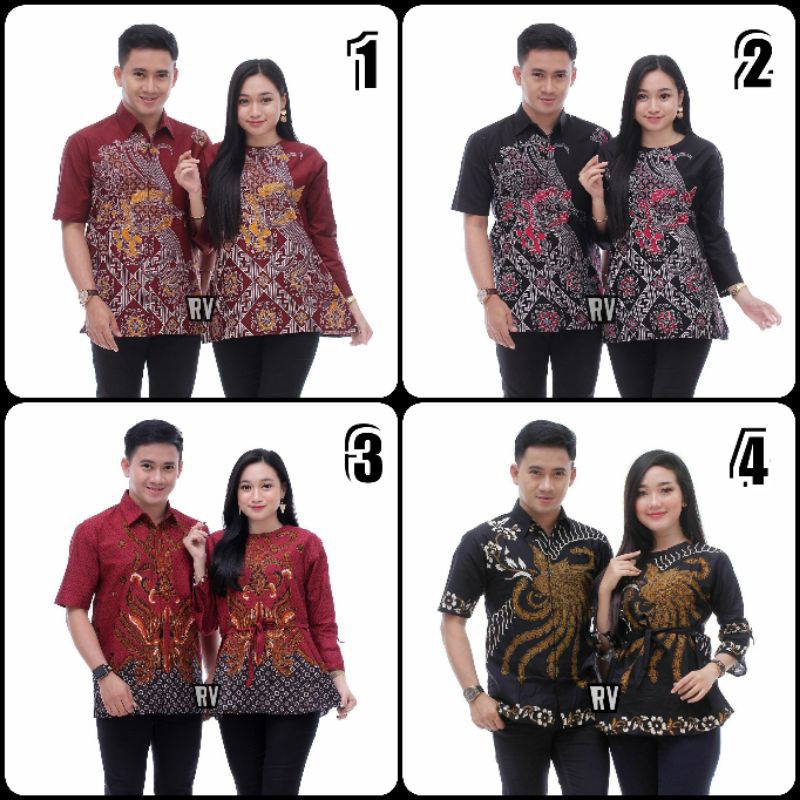 BROJOMUSTI BATIK PRIA LENGAN PENDEK - Couple Batik Modern