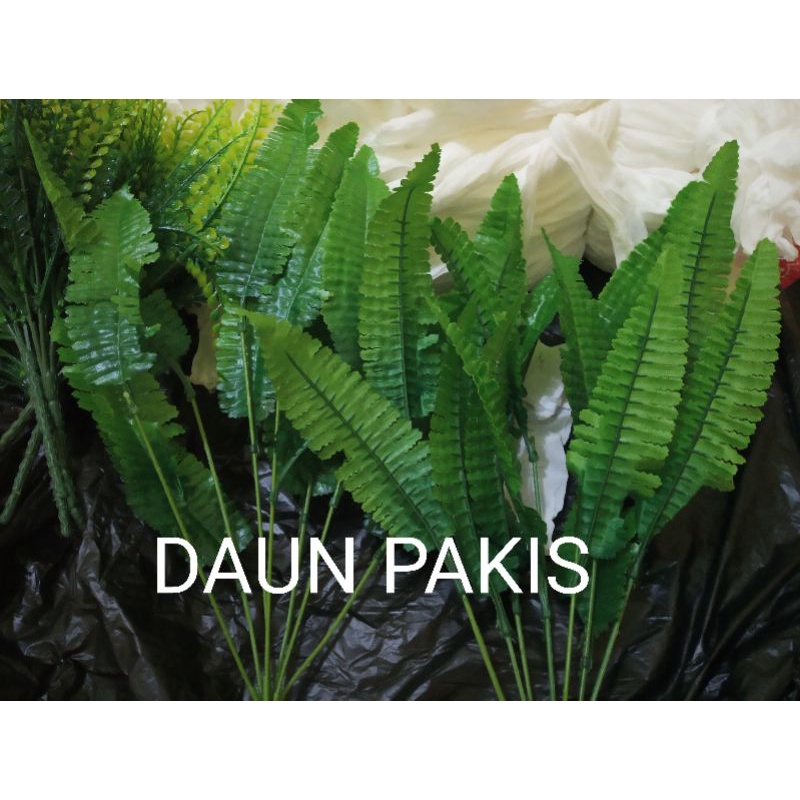 Grosir daun pakis isi 21 daun/Bahan Bunga Kain Stoking/Kain Stoking Bahan Bunga Stoking Murah Tebal.