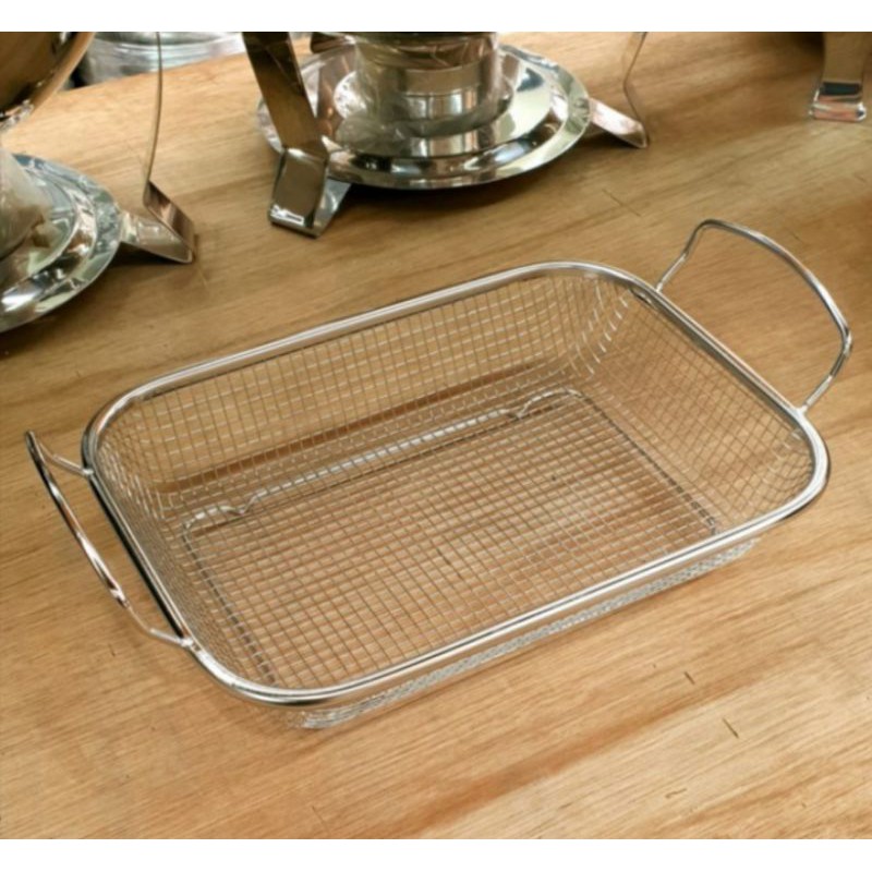 Jual Strainer Basket Handle/Wadah Gorengan Saringan Kotak Gagang