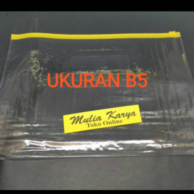 

Map Zipper Transparan B5
