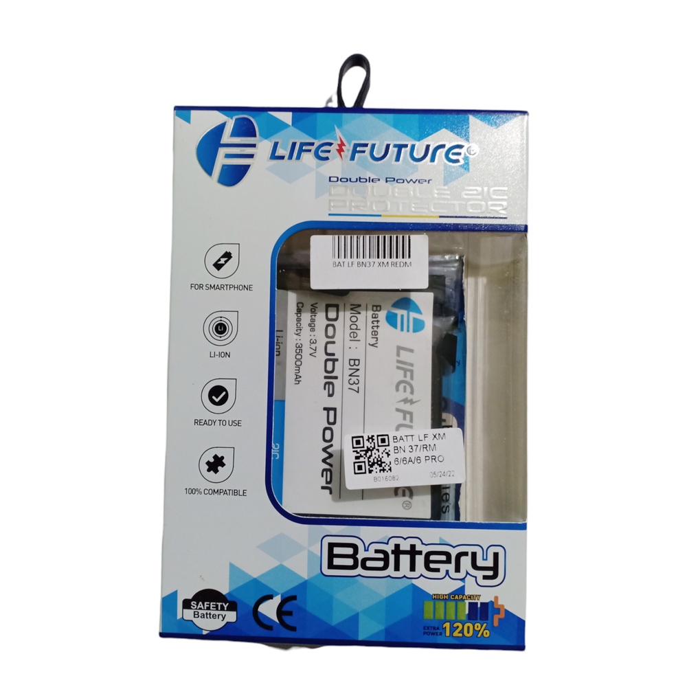 Baterai Life Future Xiaomi Redmi 6 6A BN37 - Batre HP Xiaomi Redmi 6 Battery Xiaomi Redmi 6A BN37 LF