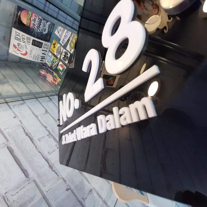 

Lpk6- Papan Alamat & Nomor Rumah Modern Eksklusif Acrylic - Akrilik Custom