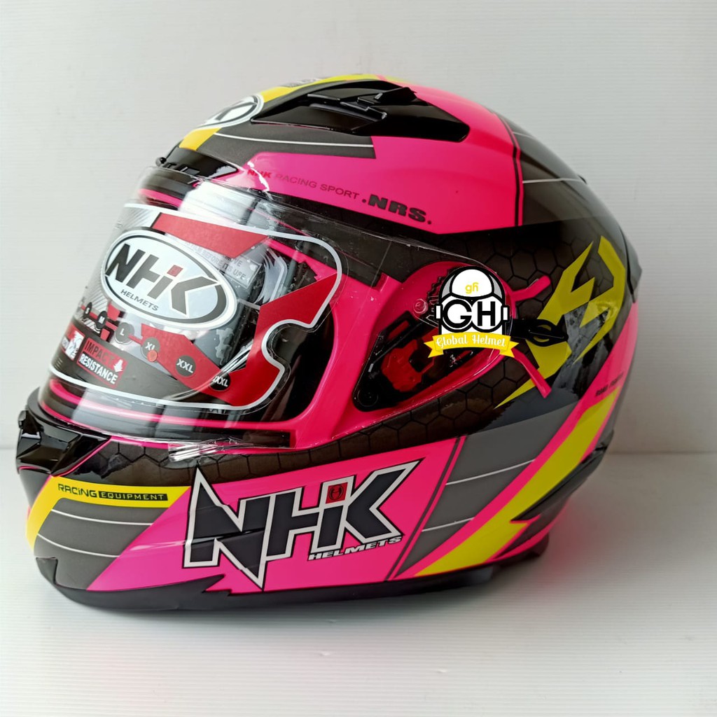HELM NHK RX9 NAVY PINK FLO NHK RX-9 NAVY NHK RX NINE PINK FLOURECENT