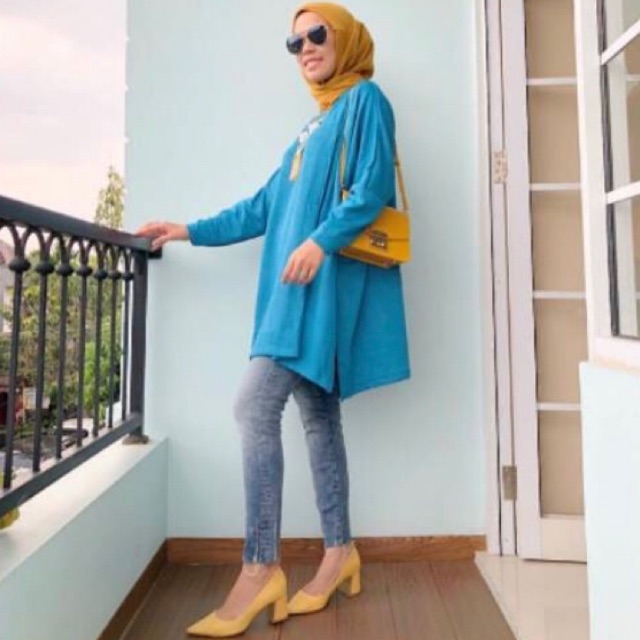 SALE Hoola tunik ISH iymelsayshijab tosca | Sumaya dress Javina