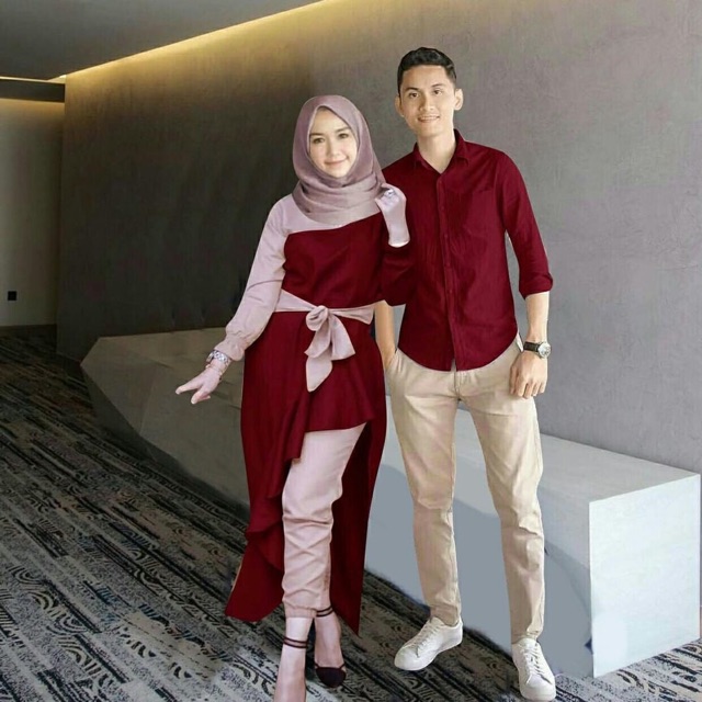 4wrna ZR cp mustika / Baju pasangan muslim murah / Baju pasangan terbaru