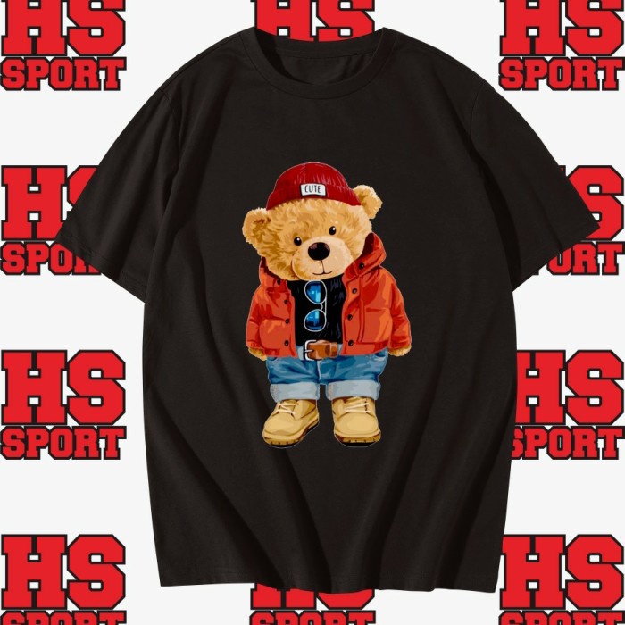 KAOS BEAR - BAJU BERUANG - TSHIRT BEAR - BAJU BEAR HANG OUT WINTER