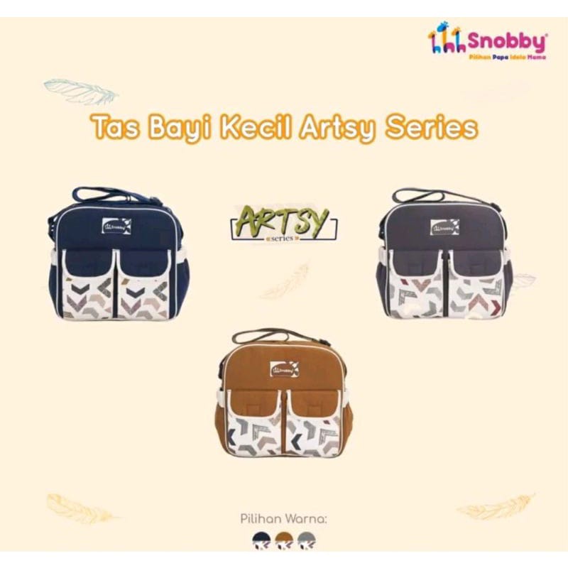 Snobby Tas Bayi Kecil Double Sakut TPT 5873 Print Artsy Series / Tas Bayi Kecil