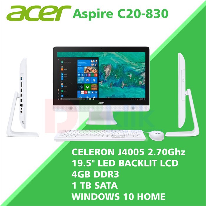 Pc AIO Acer C20-830 Celeron J4005 Windows