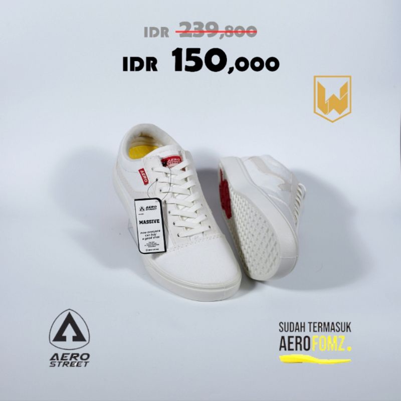 Aerostreet Massive Warna Putih-Natural
