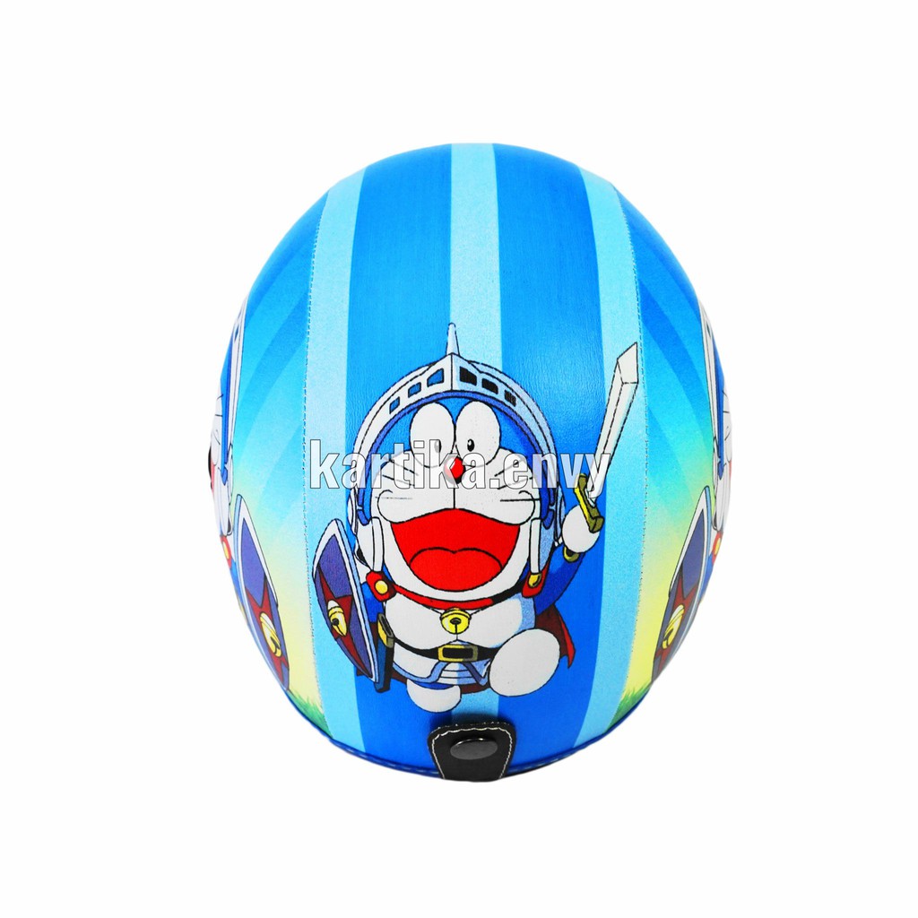 Helm Anak Standart Kaca Half Face Scoopy Original Karakter Doraemon