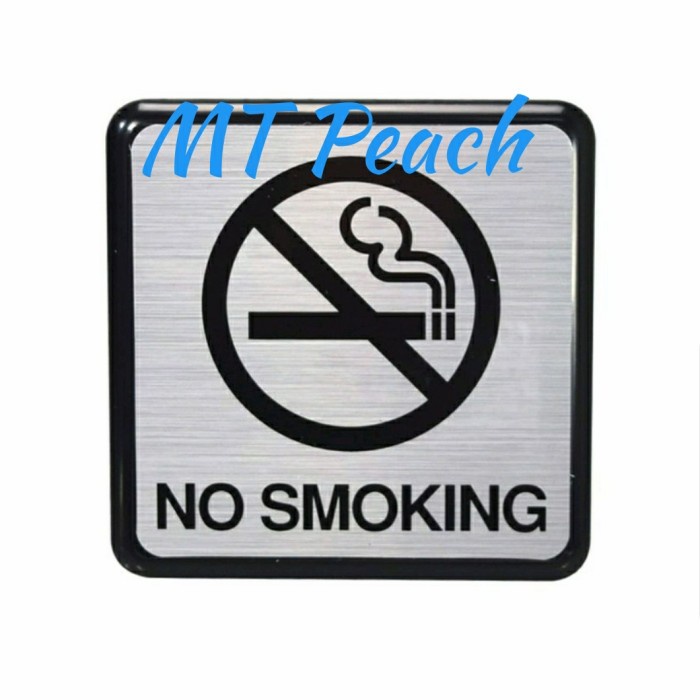 

HY KO SIGN LABEL STICKER ANODIZED NO SMOKING STIKER MA17